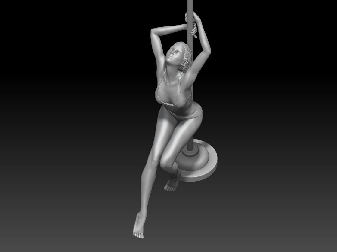 pole dance 2025 girl 4 3D print model_1