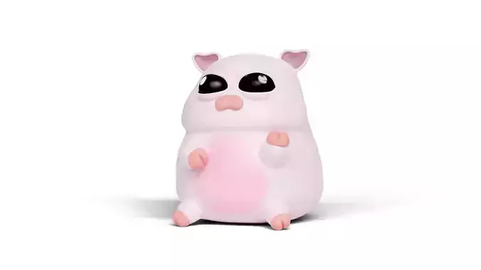 Animated Pink Pig
