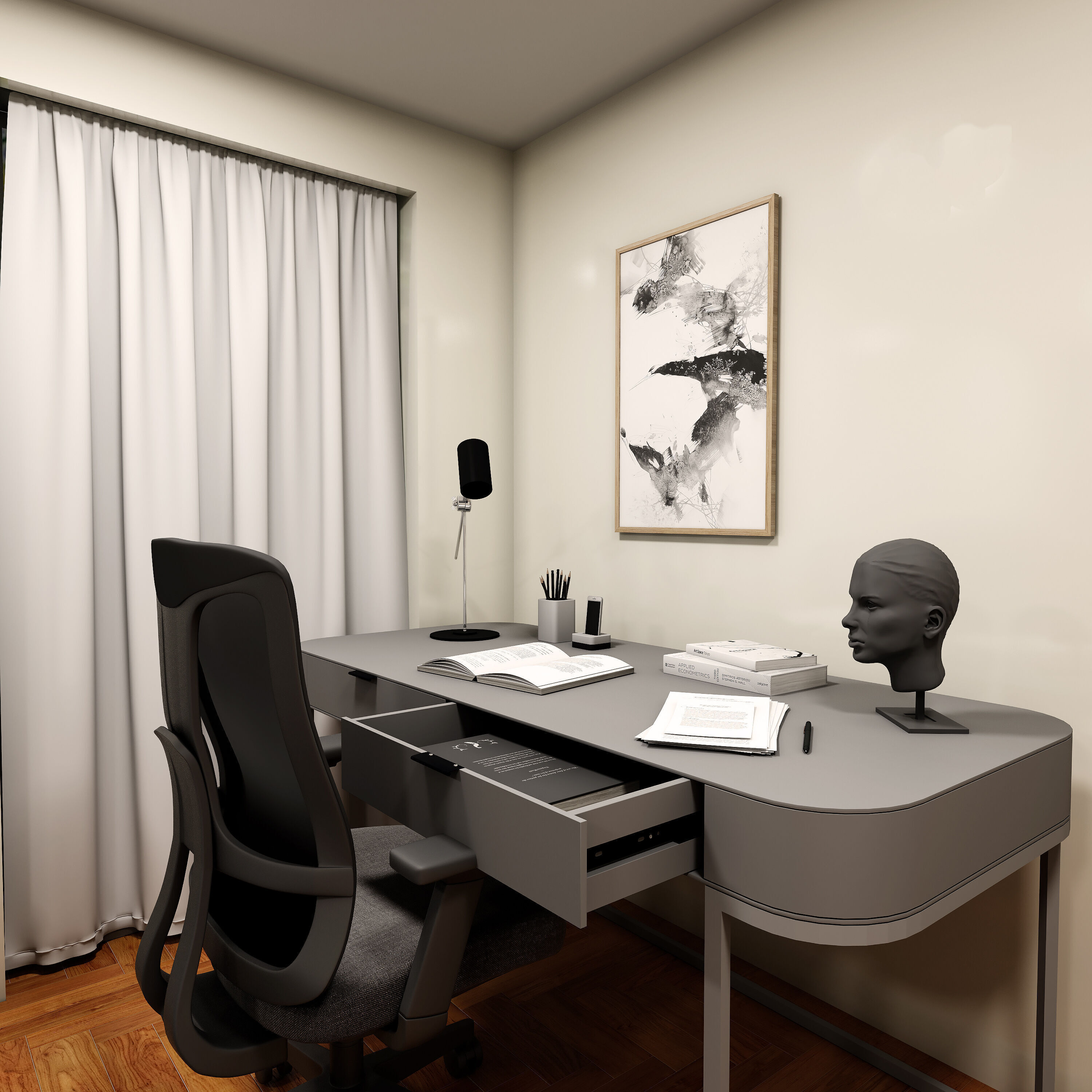 BEDROOM DESIGN E3 3D model_2