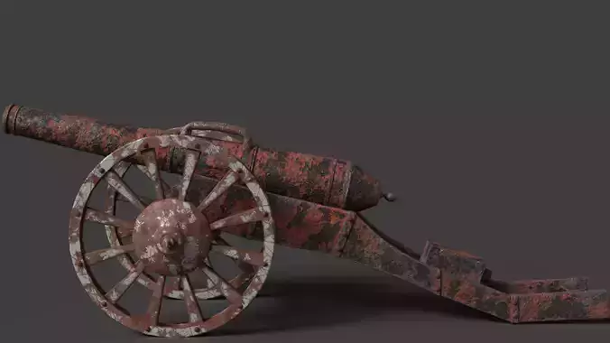 canon Low-poly 3D model