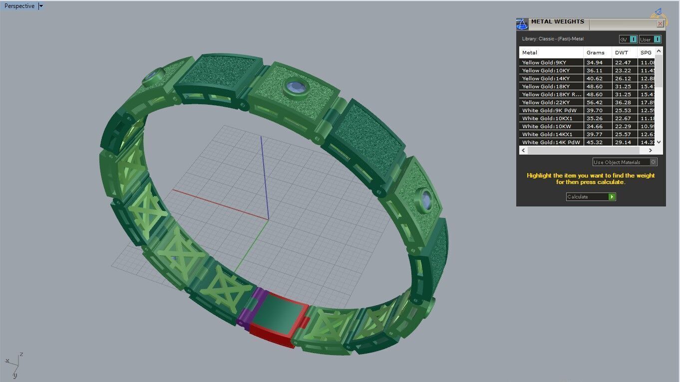 Bracelet 66217 3D print model_18