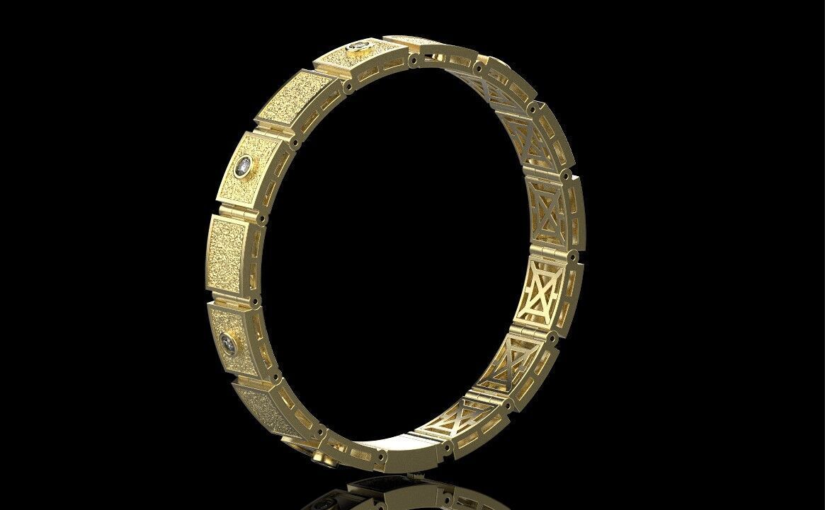 Bracelet 66217 3D print model_2