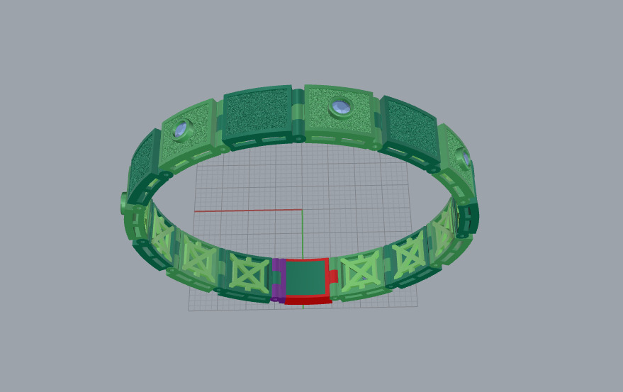 Bracelet 66217 3D print model_8