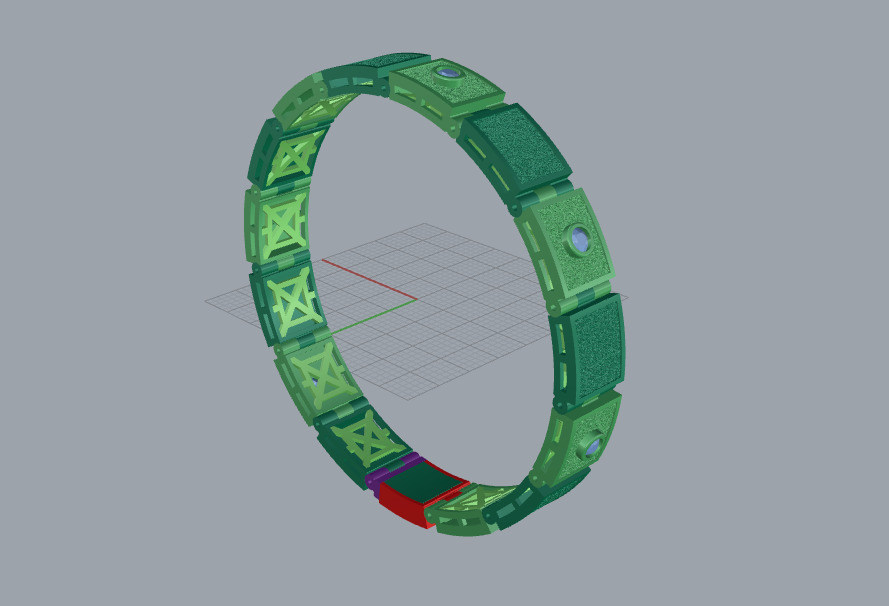 Bracelet 66217 3D print model_9