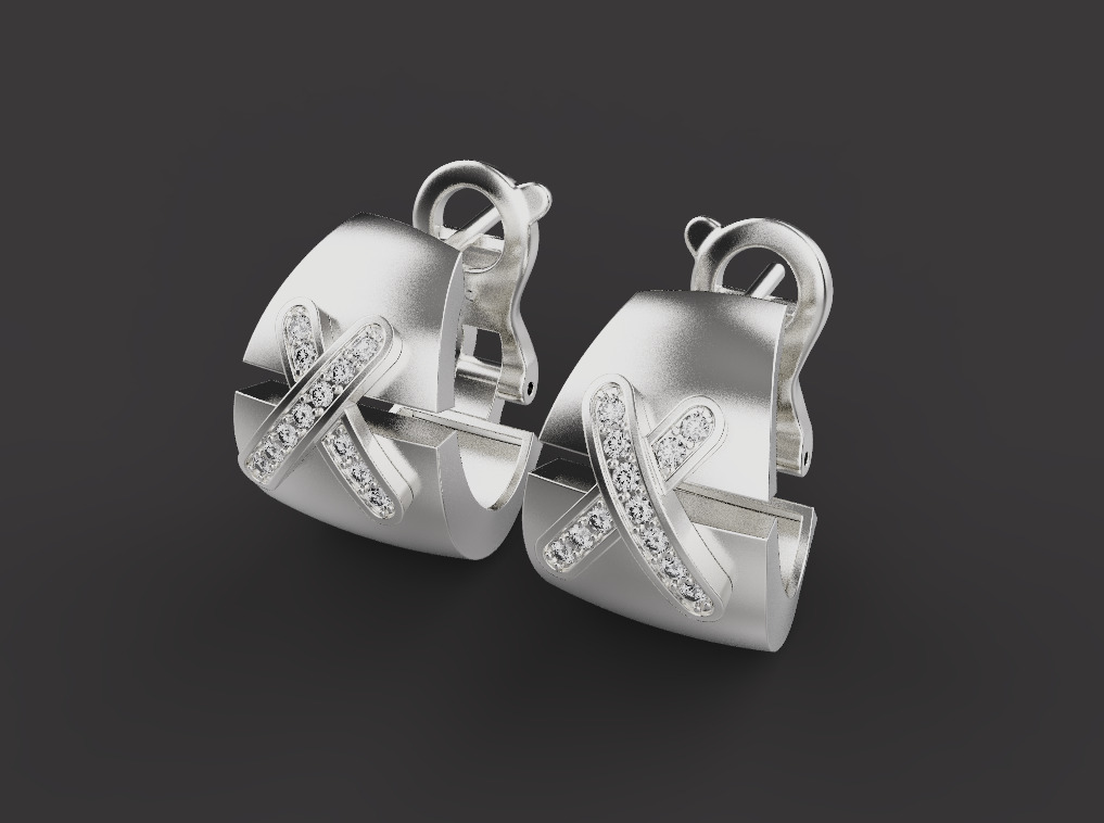 Earrings 31423 3D print model_1
