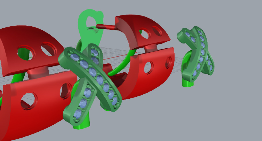 Earrings 31423 3D print model_17