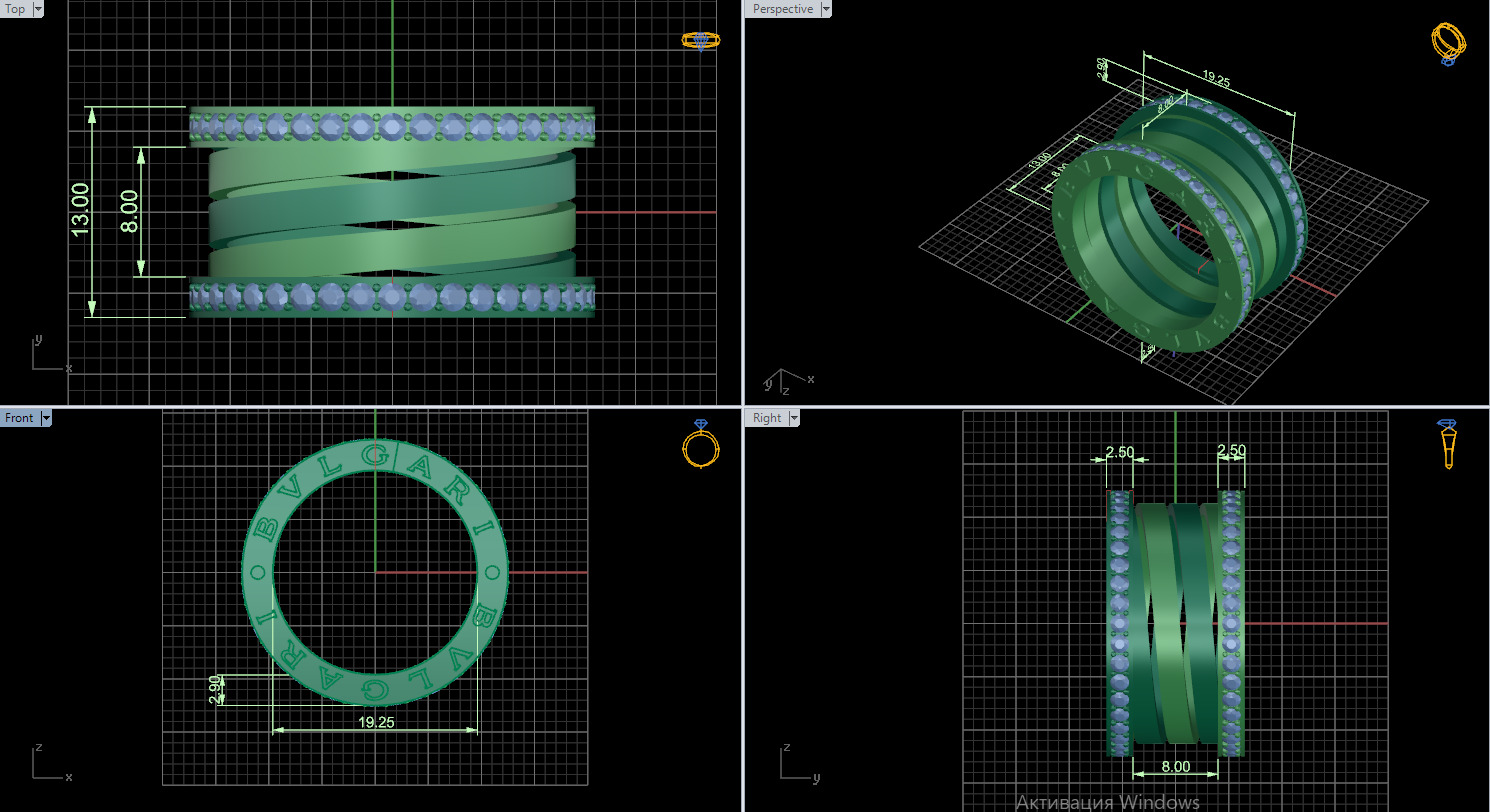 Ring 54154 3D print model_19