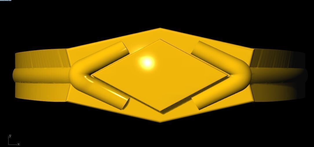 men ring 3dm file 3D print model_1