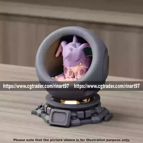 Nidorino in healing machine pods from pokemon