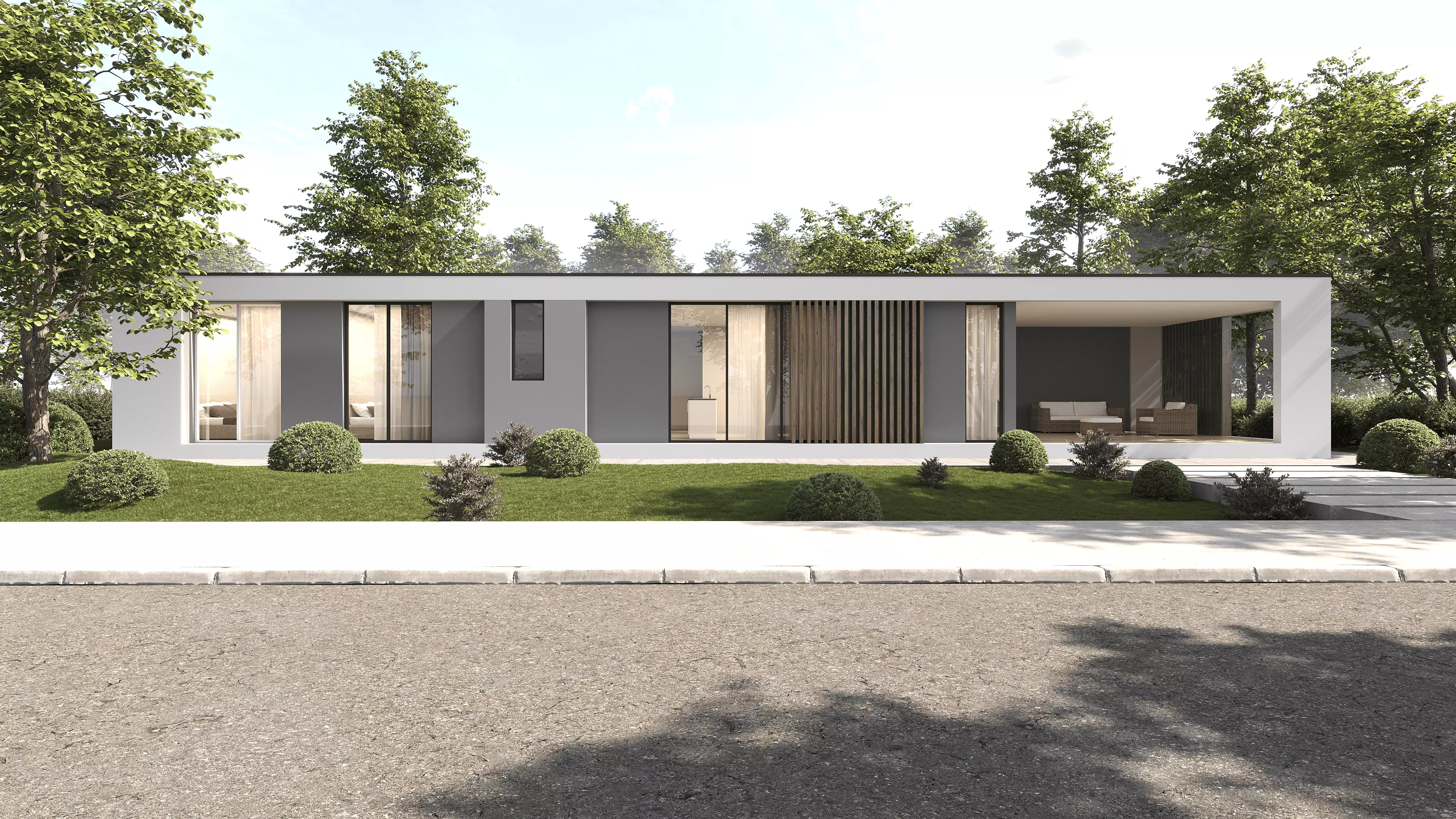 Exterior scene Free 3D model