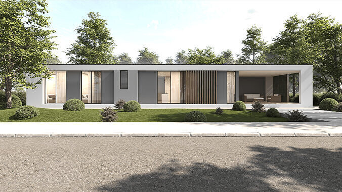 Exterior scene Free 3D model