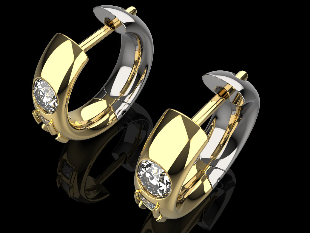 Earrings 804 3D print model_2