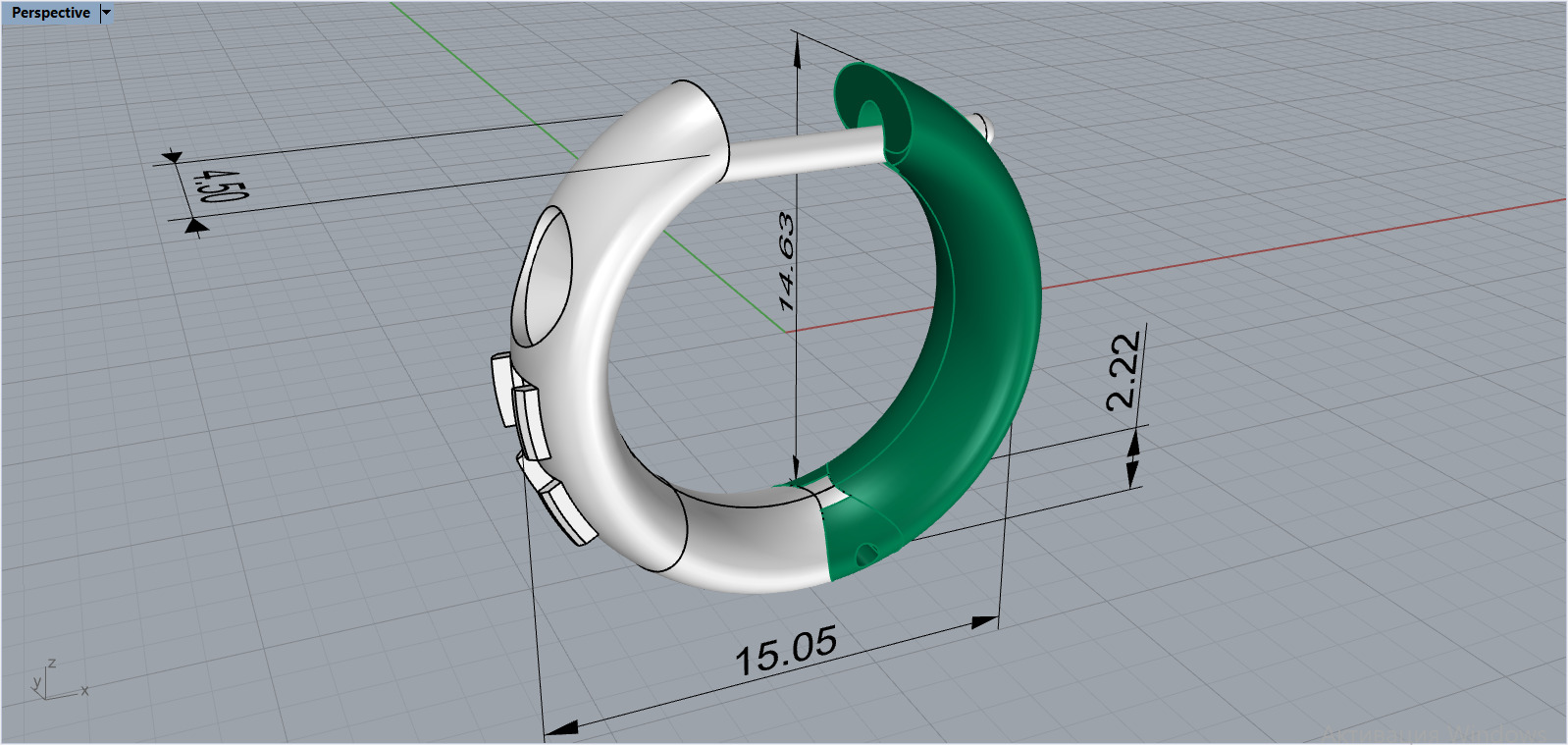 Earrings 804 3D print model_6