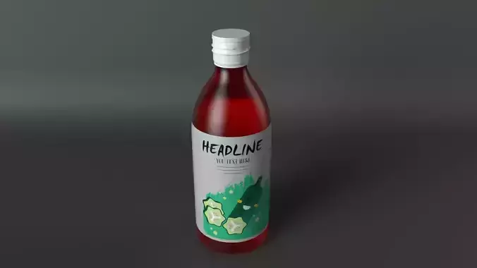 Glass Bottle 3D model