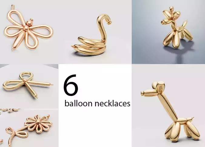 Balloon collection 3D print model
