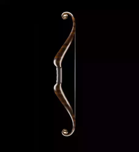 Wooden Bow low poly Low-poly 3D model