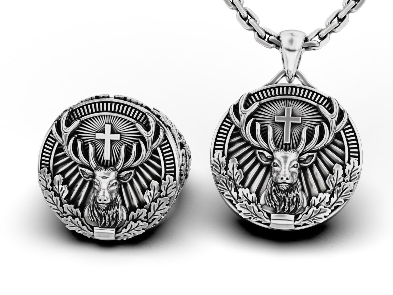 Collection St Hubertus Ring and pendant _1