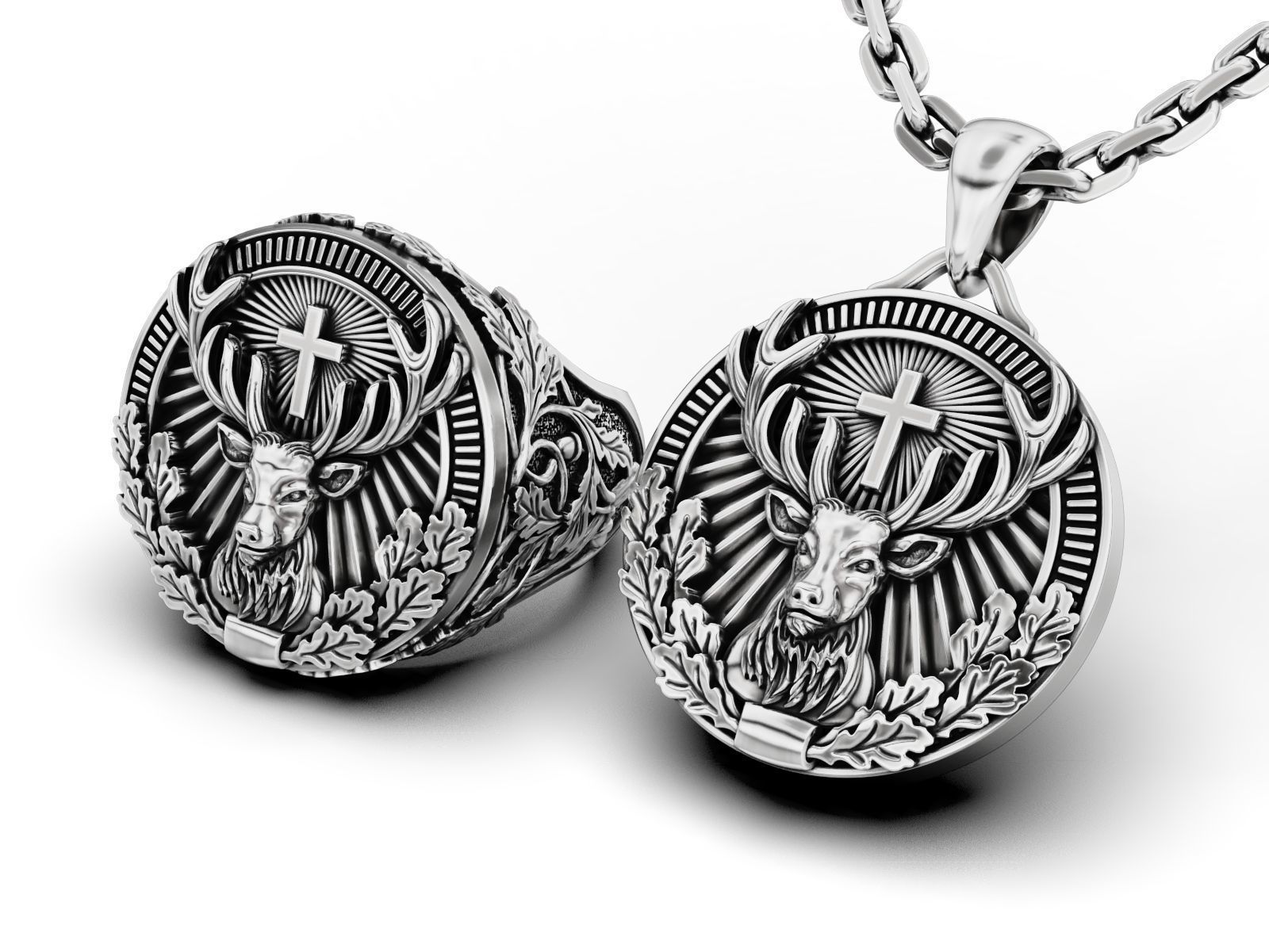 Collection St Hubertus Ring and pendant _3