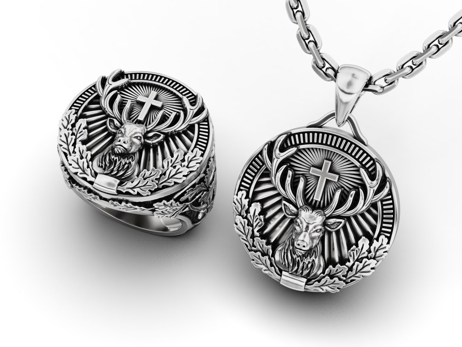 Collection St Hubertus Ring and pendant _4