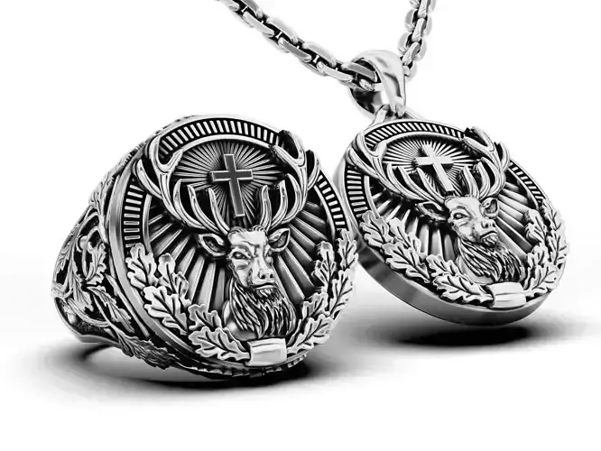 Collection St Hubertus Ring and pendant