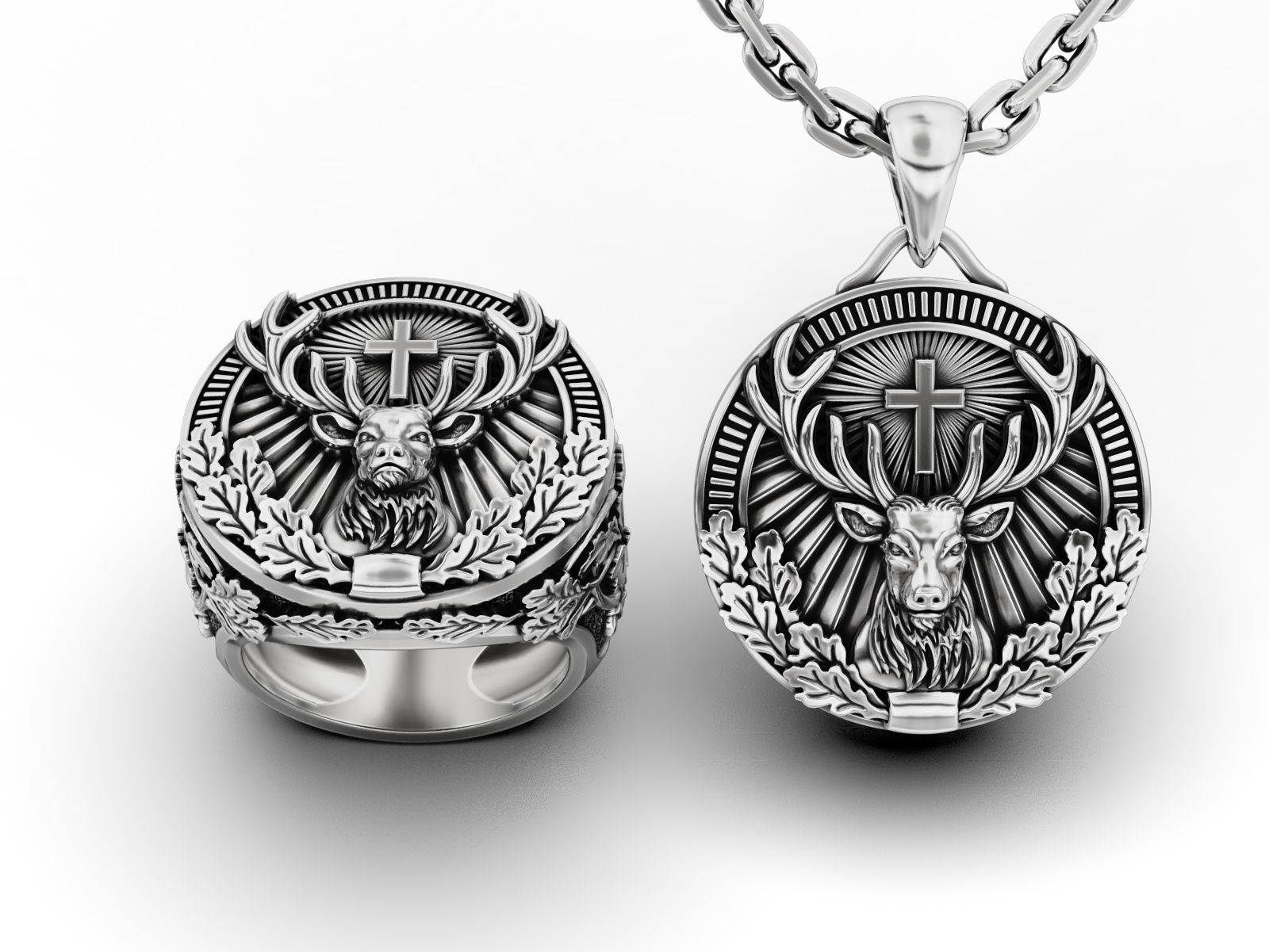 Collection St Hubertus Ring and pendant _2