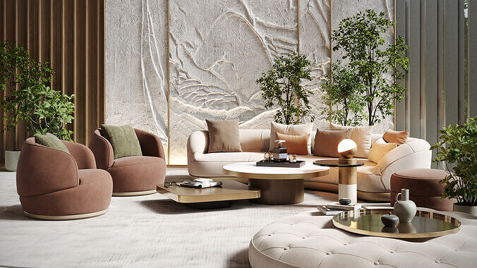 Archmodels vol 298 - lounge furniture sets 3D model 2