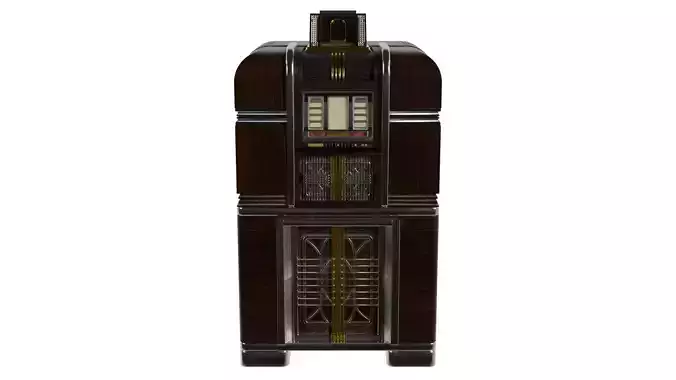 vintage retro jukebox 3D model
