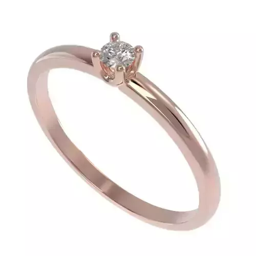 One stone Solitaire Engagement Ring