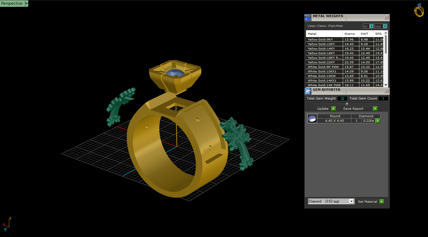 Cross Ring 61475 3D print model_6