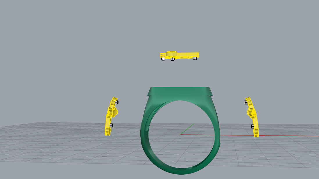 Cross Ring 61231 3D print model_6