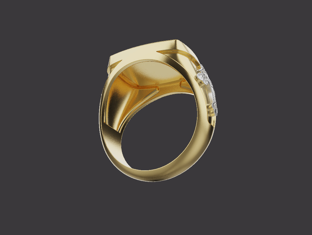 Cross Ring 61231 3D print model_4
