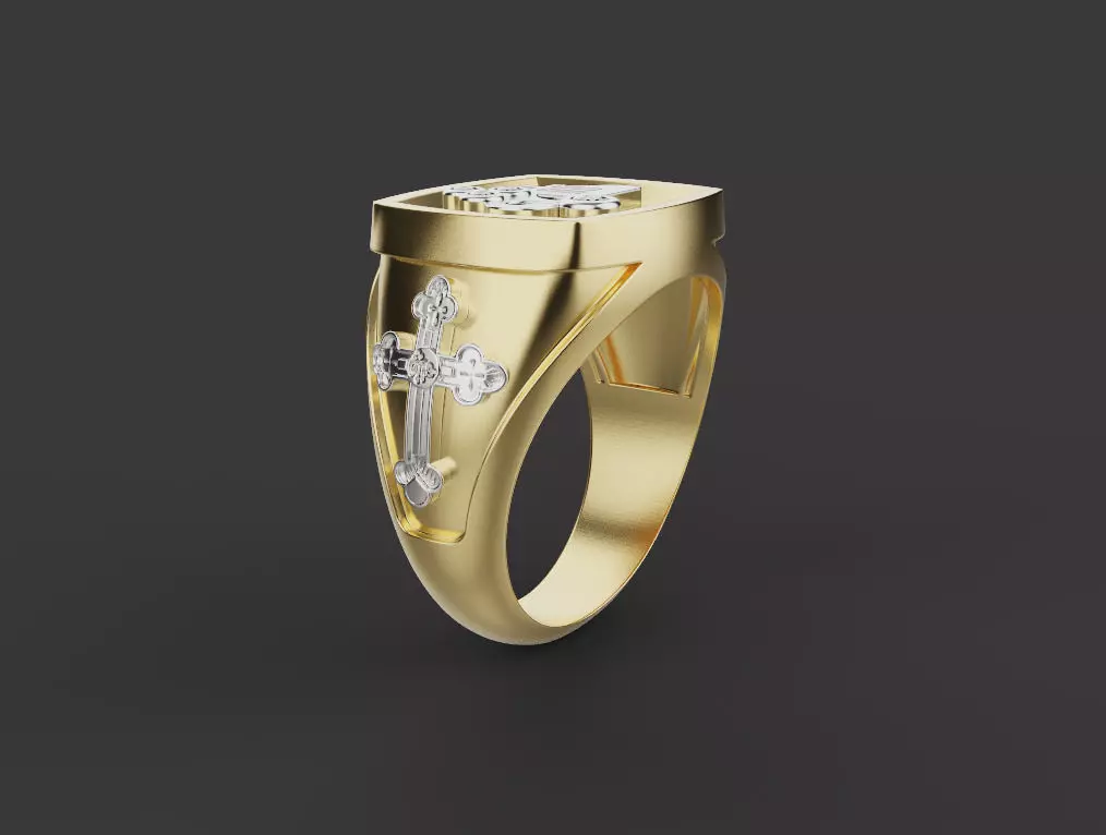 Cross Ring 61231 3D print model_0