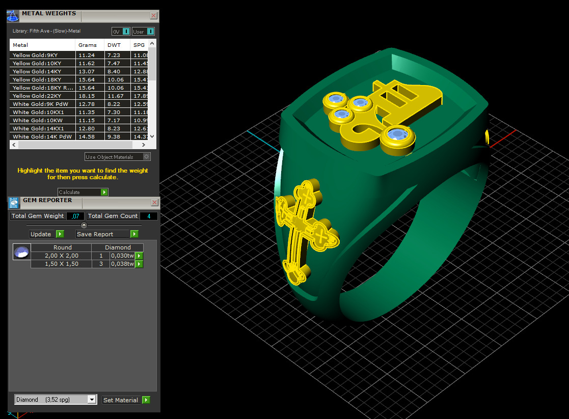 Cross Ring 61231 3D print model_8