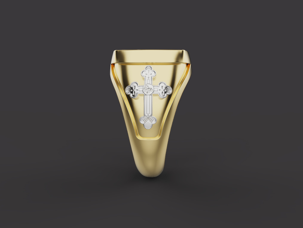 Cross Ring 61231 3D print model_1