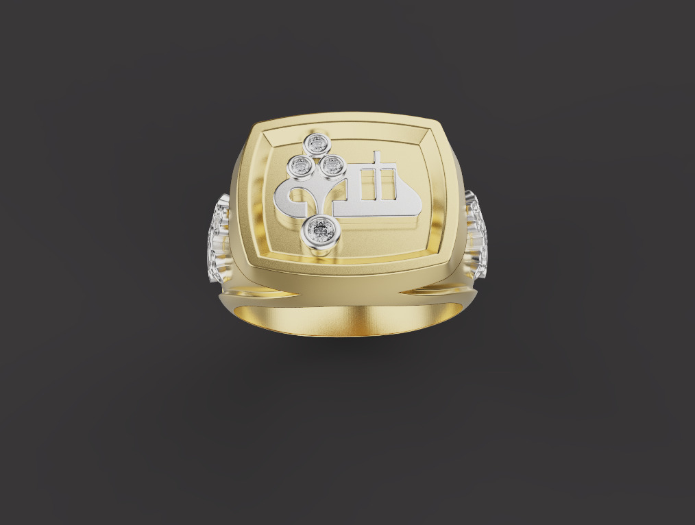 Cross Ring 61231 3D print model_3