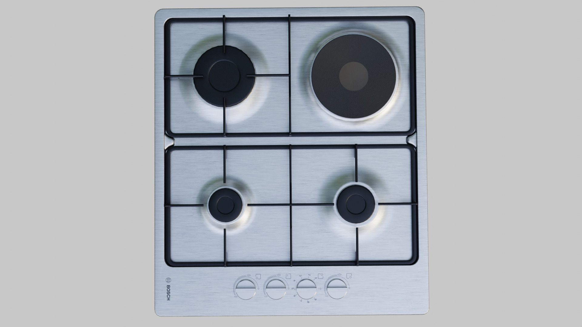 Cooktop Bosch PBY6C5B60O Low-poly 3D model Low-poly 3D model_1