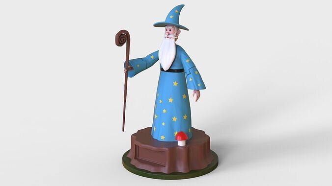 3D Printable Wizzie the Wizard 3D print model