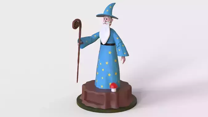 3D Printable Wizzie the Wizard 3D print model