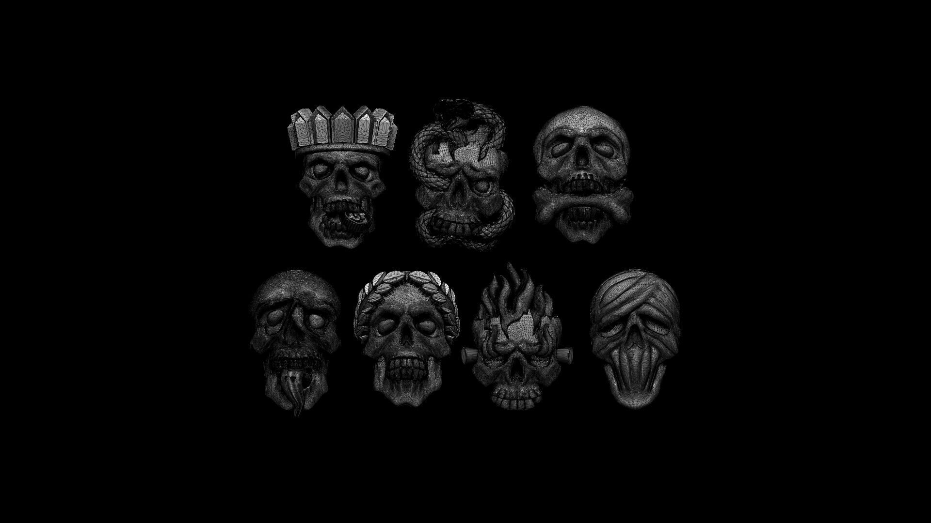 SKULLS MORTAL SINS 3D print model_8