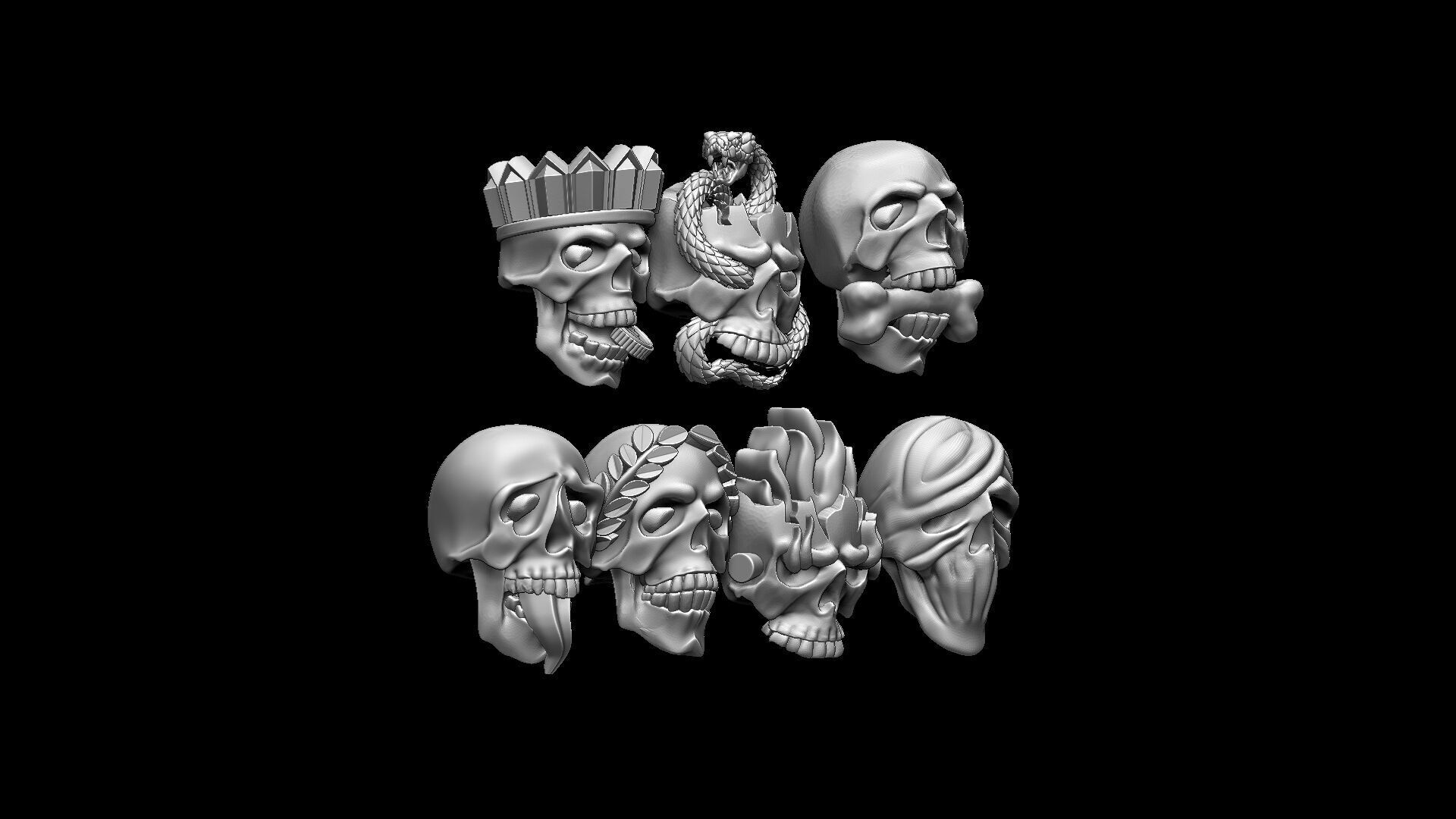 SKULLS MORTAL SINS 3D print model_3