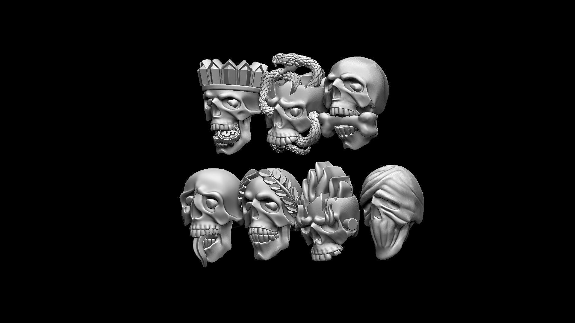 SKULLS MORTAL SINS 3D print model_6