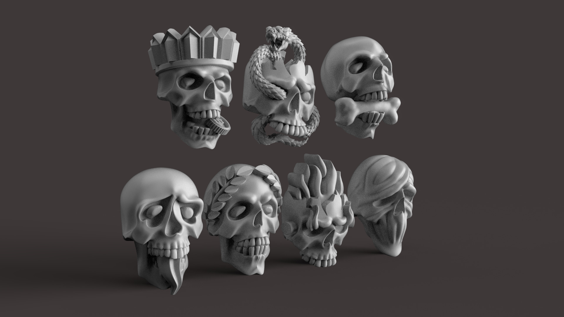 SKULLS MORTAL SINS 3D print model_29