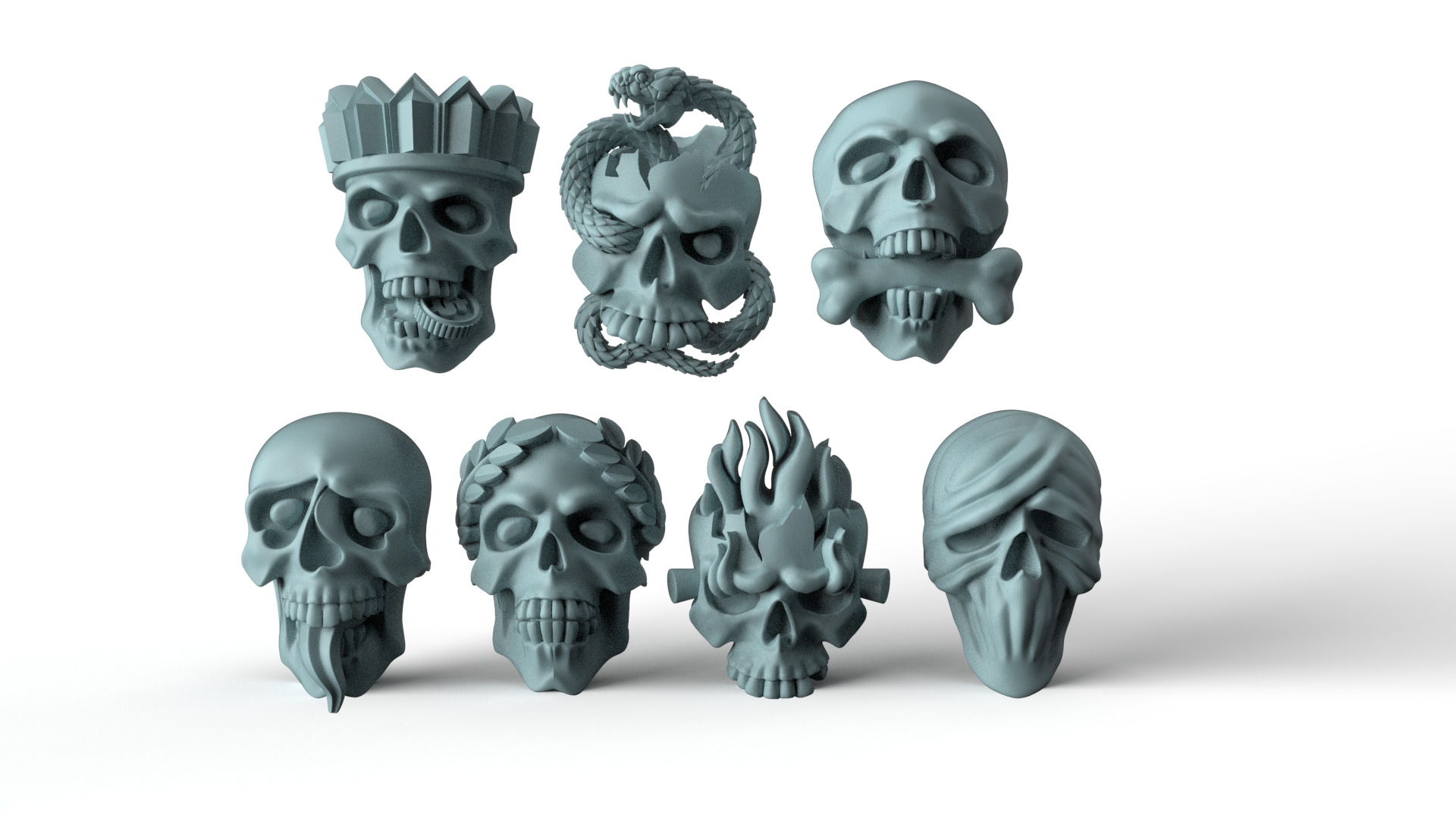 SKULLS MORTAL SINS 3D print model_16