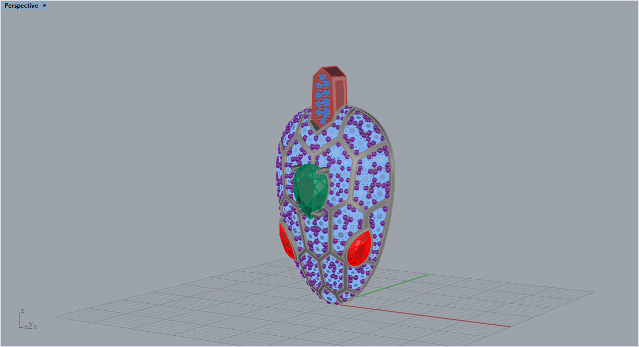 Snake Pendant 4954 3D print model_14