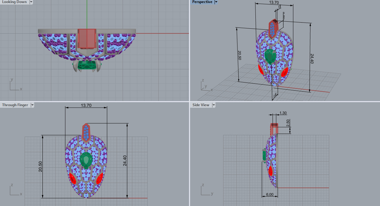 Snake Pendant 4954 3D print model_22
