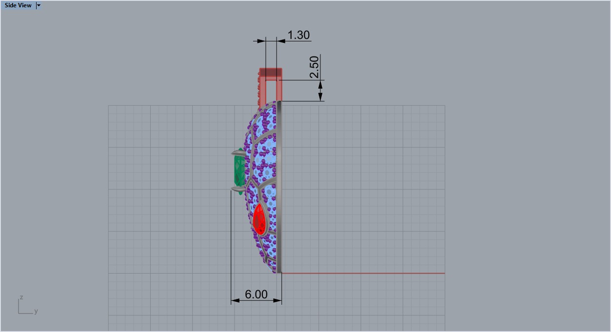 Snake Pendant 4954 3D print model_17