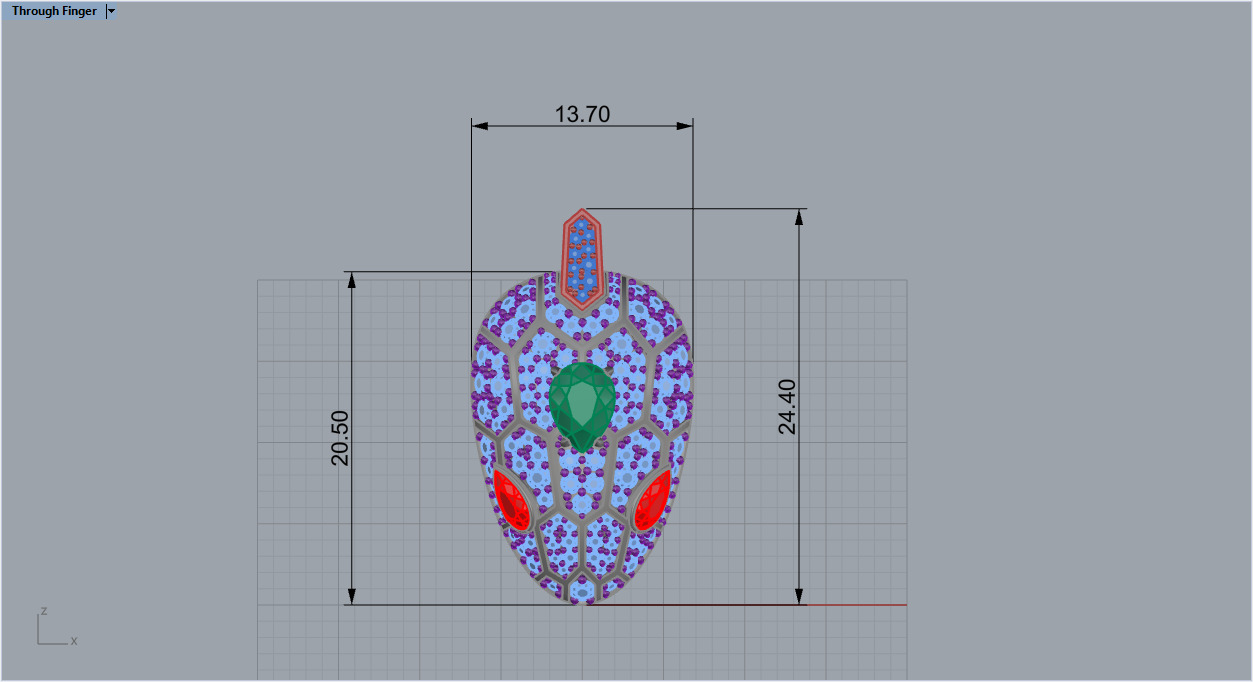 Snake Pendant 4954 3D print model_16