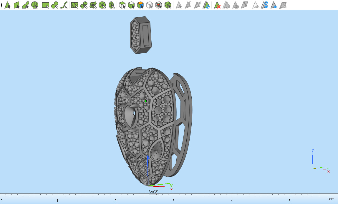 Snake Pendant 4954 3D print model_19