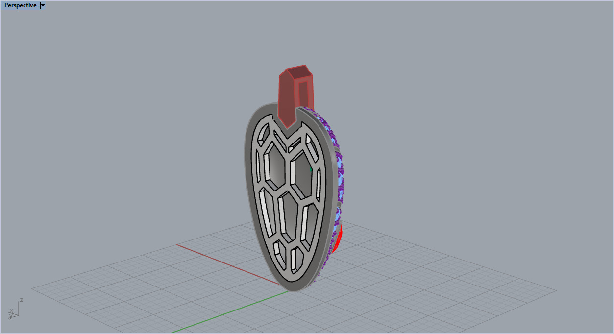 Snake Pendant 4954 3D print model_8