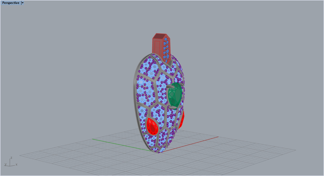 Snake Pendant 4954 3D print model_15